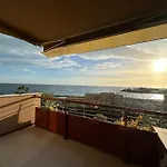 公寓 Sea Porto Sole Vista Mare Con Posto Auto E Piscina 圣雷默