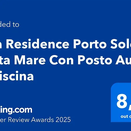 Sea Porto Sole Vista Mare Con Posto Auto E Piscina Lägenhet